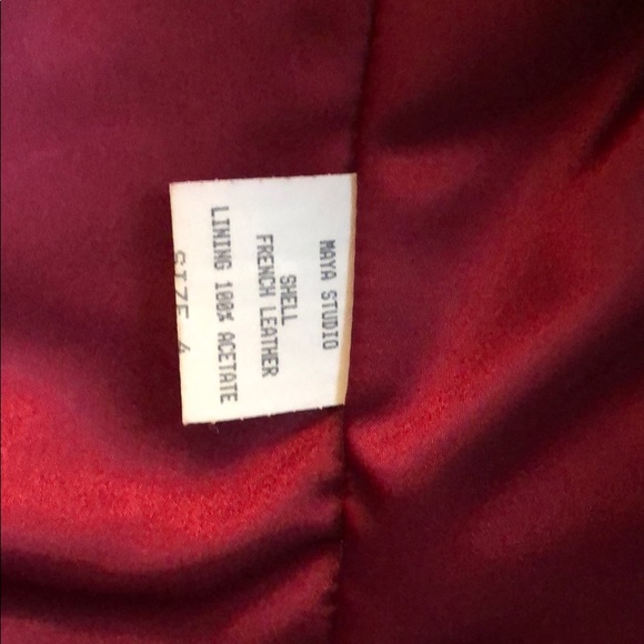 Red leather jacket 🔥🔥 - Picture 2 of 5